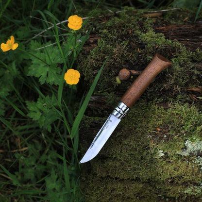 Opinel 09 Walnut Handle - Stainless Steel Folding Knife
