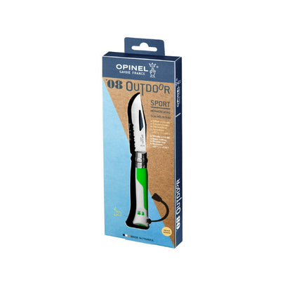 Opinel No 08 OUTDOOR Fluo - Green