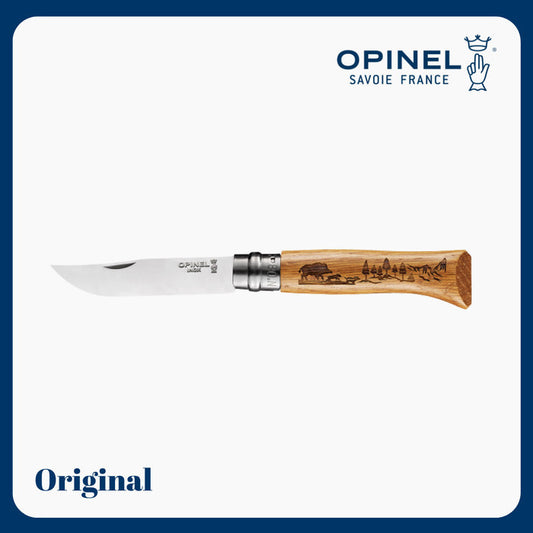 Opinel N°08 Animalia Wild Boar - Engraved Folding Knife/Stainless Steel