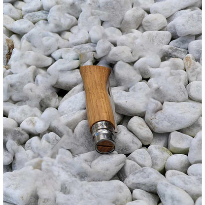 Opinel N°06 Stainless Steel OAK Handle - Pisau Lipat