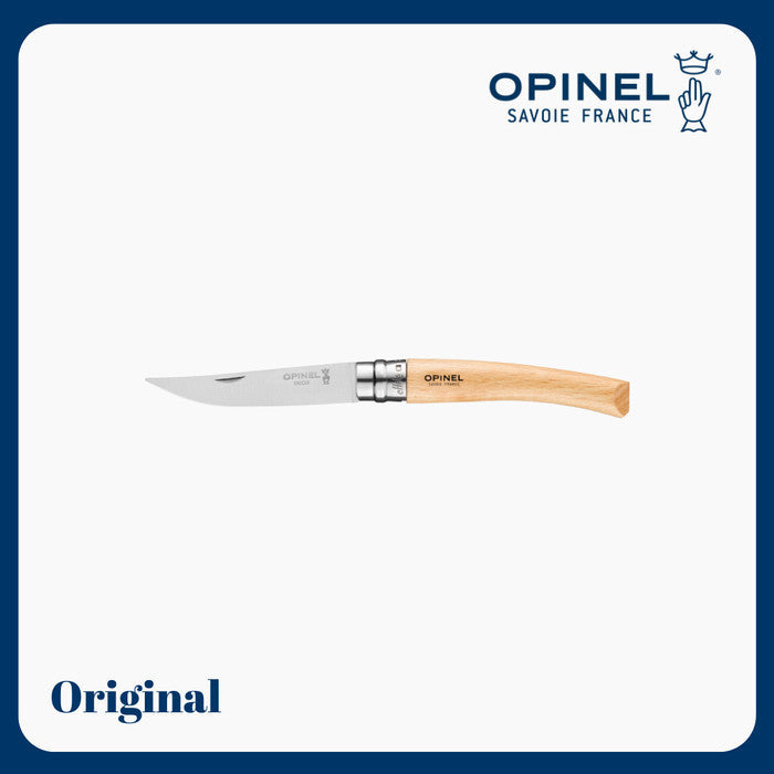Opinel Effilé 08 Slim Line Knife - Beechwood Handle/Stainless Steel