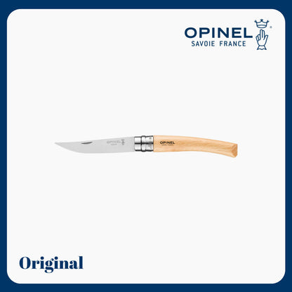 Opinel Effilé 08 Slim Line Knife - Beechwood Handle/Stainless Steel