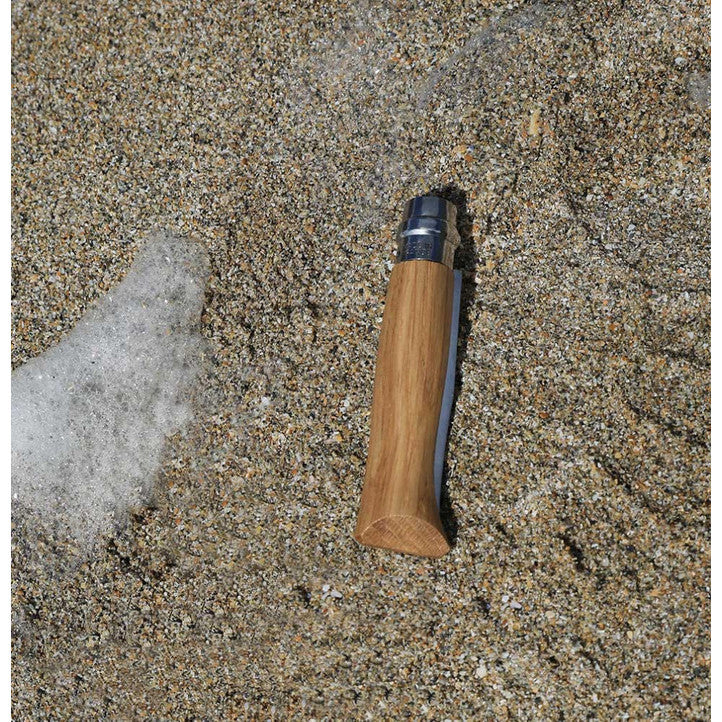 Opinel N°06 Stainless Steel OAK Handle - Pisau Lipat