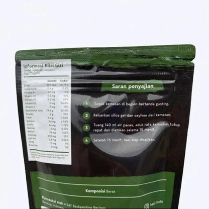 H-EAT Nasi Putih Instant 3 Porsi  (200gram)