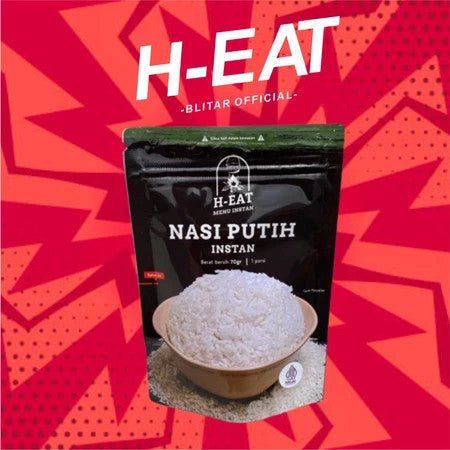 H-EAT Nasi Putih Instant 3 Porsi  (200gram)