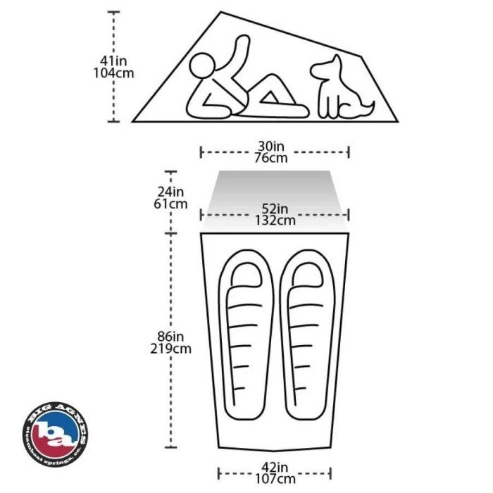 Tenda Big Agnes C Bar 2 Tent (2 Person)