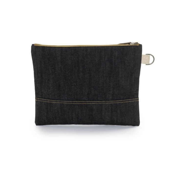 Barebones Neelum Zipper Pouches (Denim)
