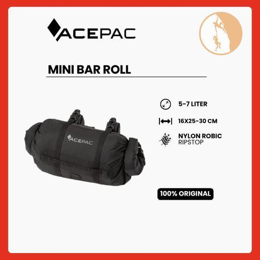 Tas Sepeda Acepac - Mini Bar Roll Black