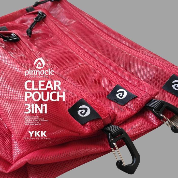 Pinnacle Clear Pouch (3 in 1) - Tas Aksesoris/Travel Organizer