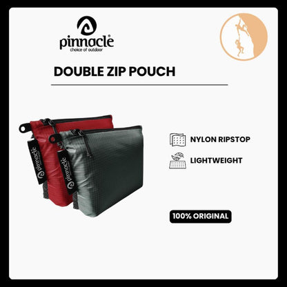 Pinnacle - Double Zip Pouch - Grey