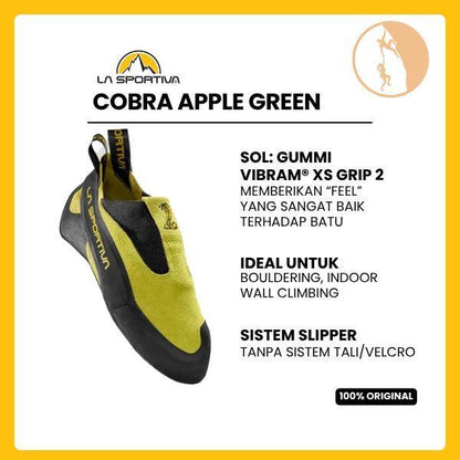 Sepatu Panjat Speed Climbing - La Sportiva Cobra Apple Green