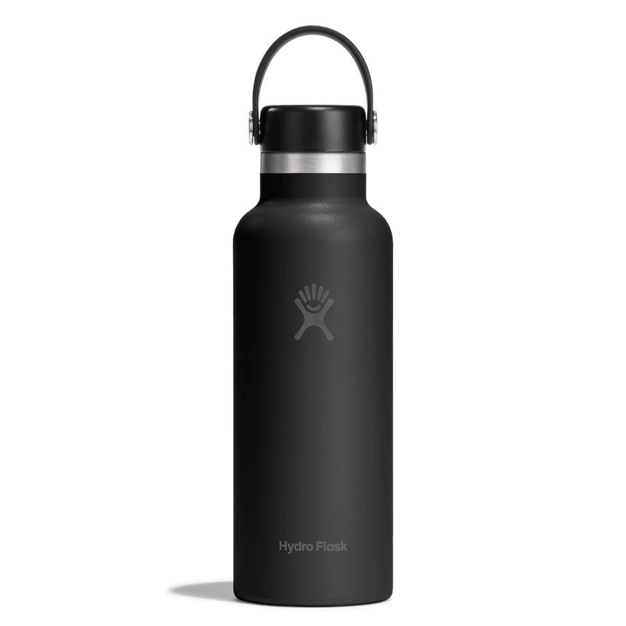 Botol Minum/Tumbler Ringan - Hydro Flask Standard Mouth Flex Cap 18oz/532ml (Black 2.0)
