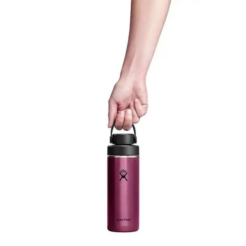 Botol Minum/Tumbler Stainless Steel - Hydro Flask Lightweight Wide Flex Chug Cap 16oz/473ml (Garnet Red)