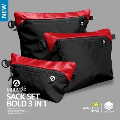 Pinnacle Sack Set Bold 3 in 1  - Travel Organizer