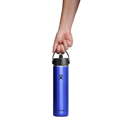 Botol Minum/Tumbler Ringan - Hydro Flask Lightweight Wide Mouth Flex Straw Cap 24oz/709ml (Sapphire Blue)