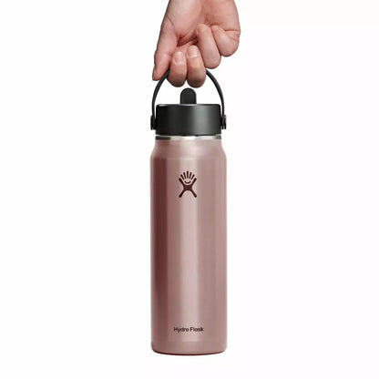 Botol Minum/Tumbler Ringan - Hydro Flask Lightweight Wide Mouth Flex Straw Cap 32oz/946ml (Quartz)