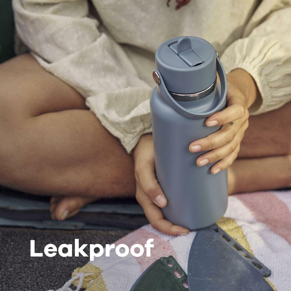 Botol Minum/Tumbler Berpergian - Hydro Flask Wide Mouth with Flex Straw Cap 32oz (Oat)