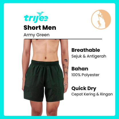 Trijee ES Basic Shorts Men - Celana Pendek Olahraga Pria
