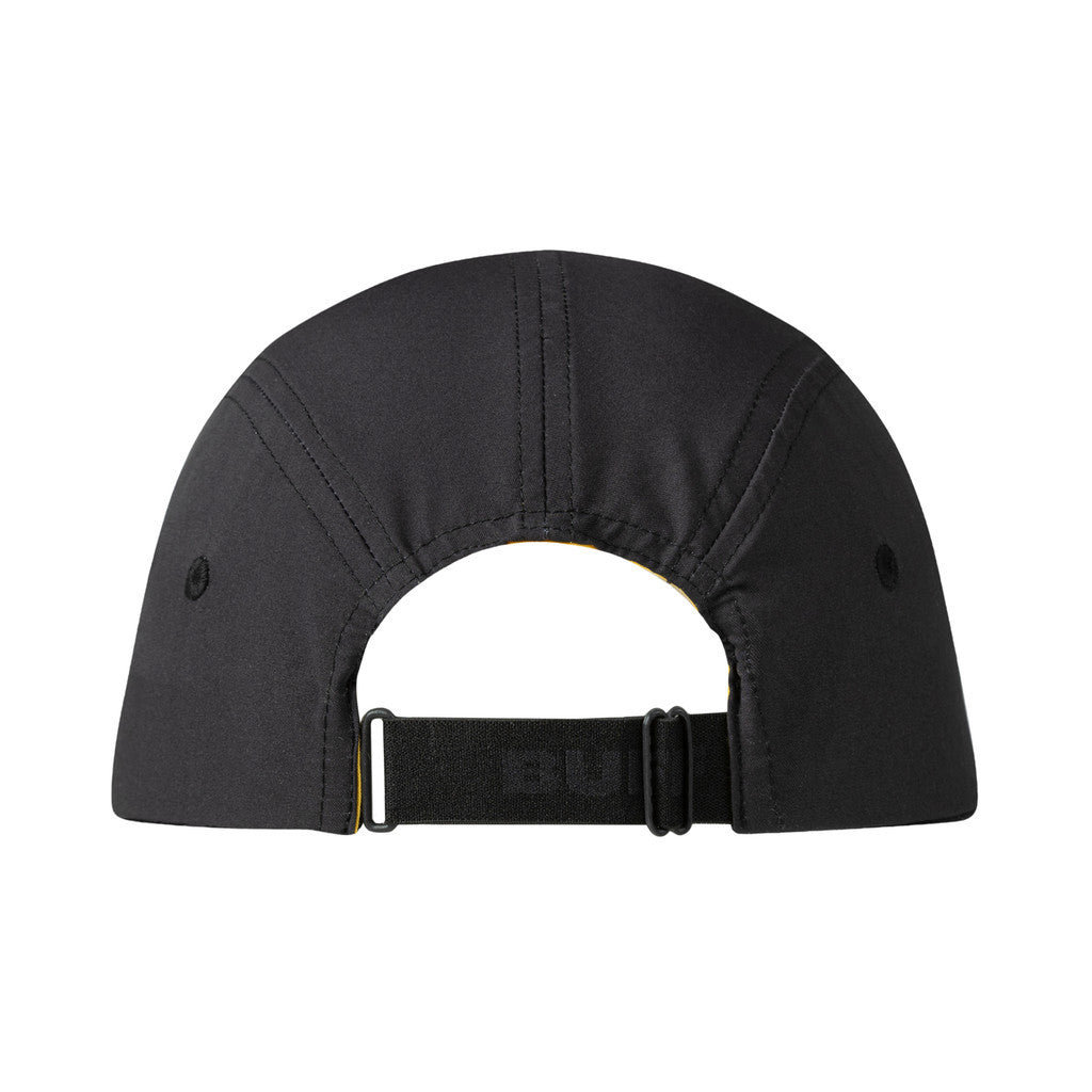 Buff 5 Panel Go Cap Logo Black - Topi Lari/Trail Running