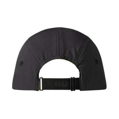 Buff 5 Panel Go Cap Logo Black - Topi Lari/Trail Running