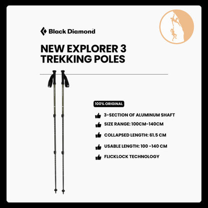 Black Diamond New Explorer 3 Trekking Poles