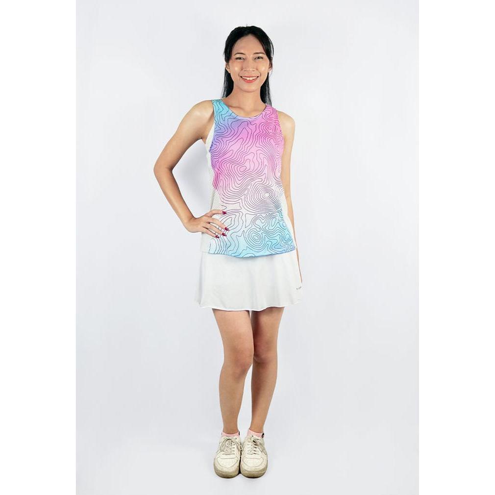 Trijee Melila II / Woman Jersey Sleeveless / Tank Top Olahraga - White Contour