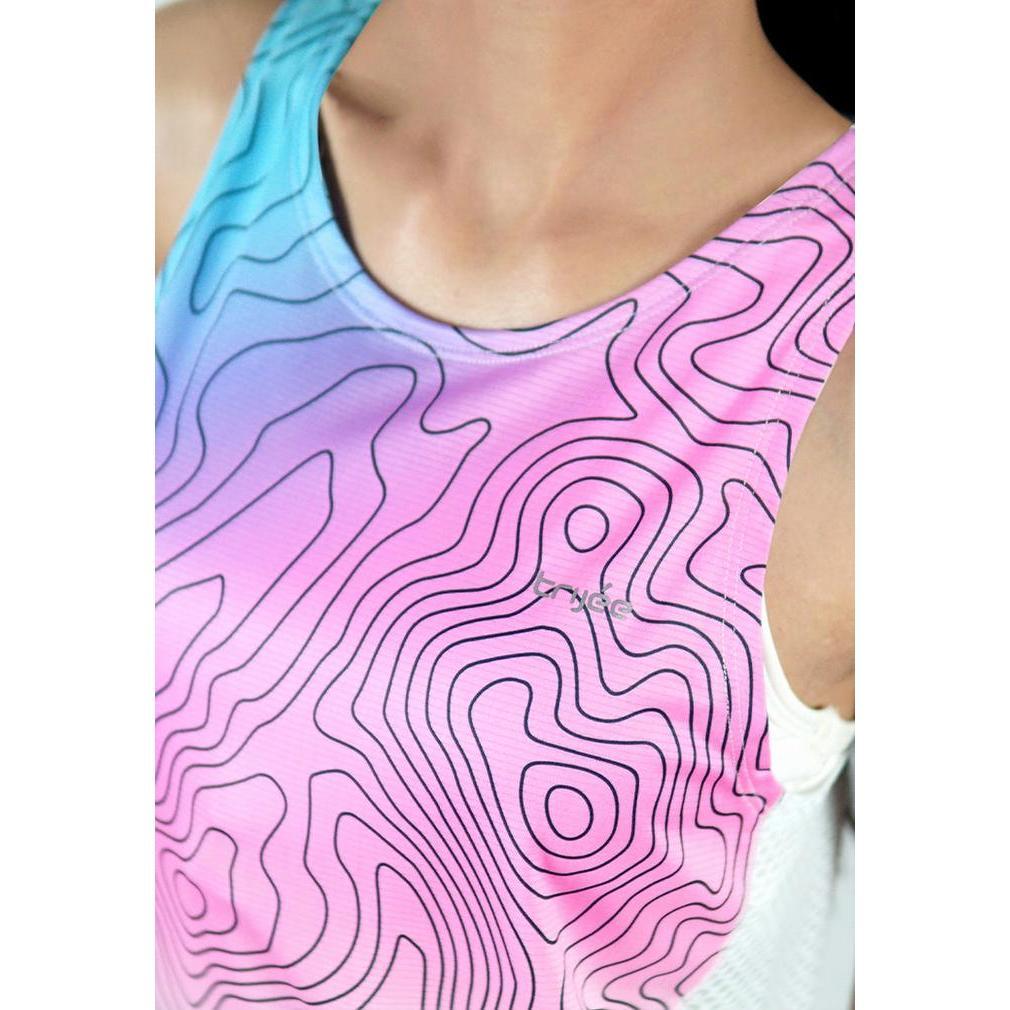 Trijee Melila II / Woman Jersey Sleeveless / Tank Top Olahraga - White Contour