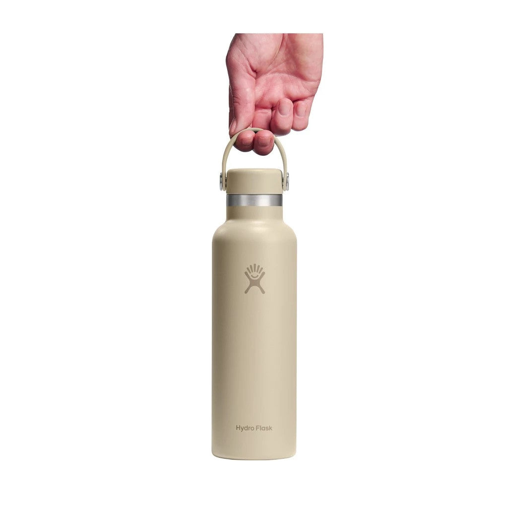 Botol Minum/Tumbler Ringan - Hydro Flask Standard Mouth Flex Cap 21oz/621ml (Tonal Oat)