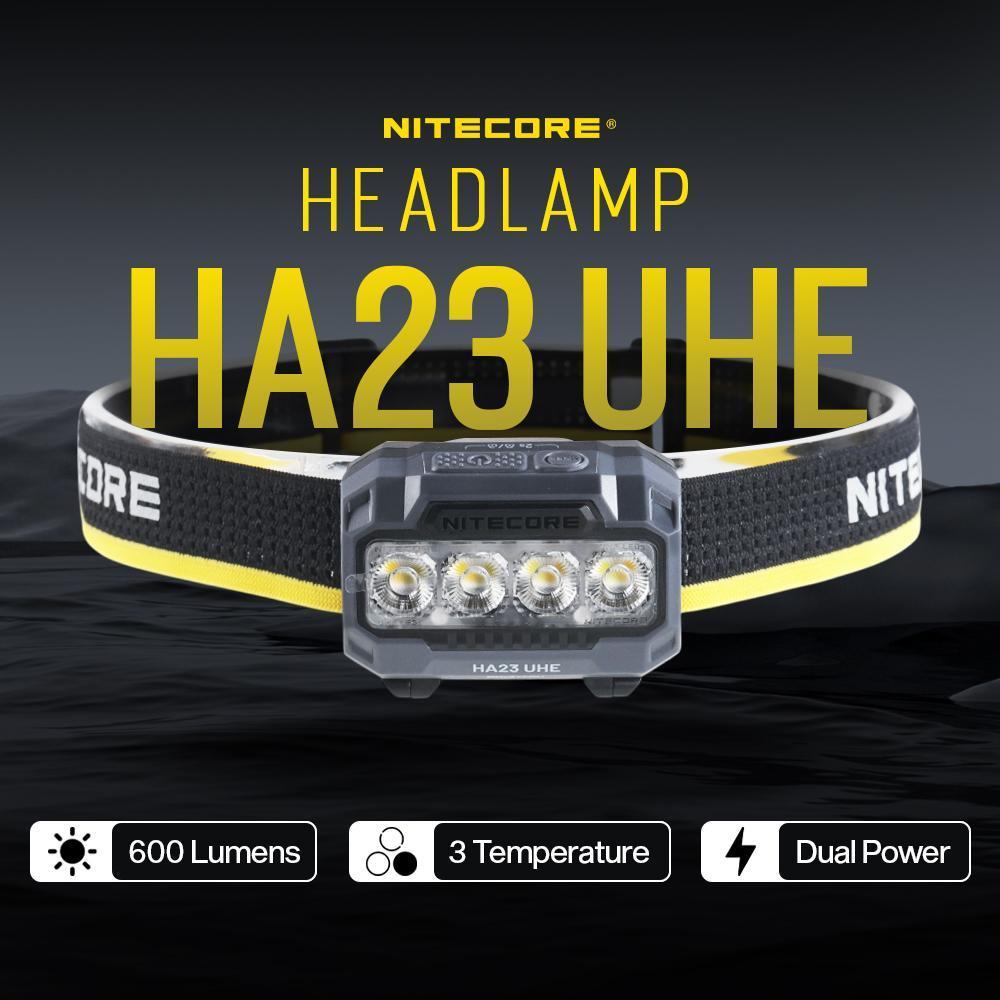 Nitecore Headlamp HA23 UHE 600 Lumens - Black