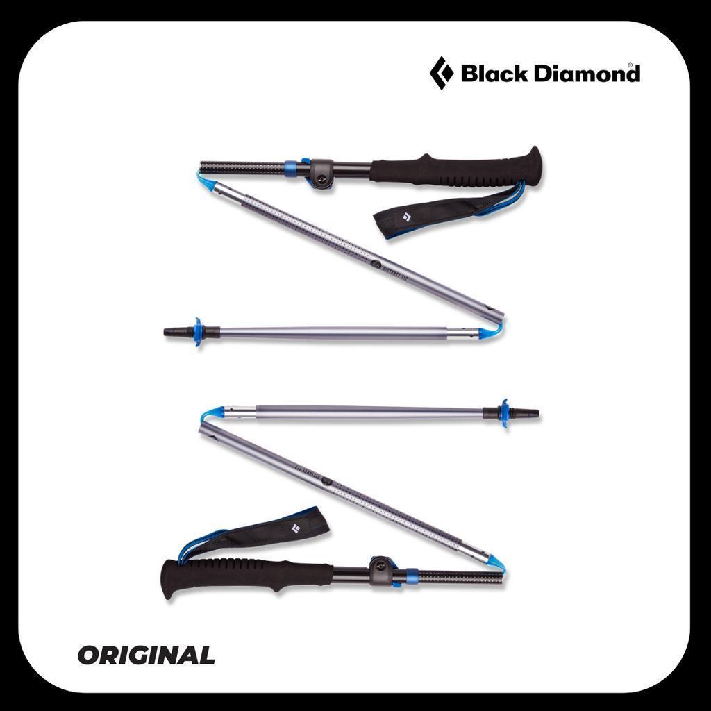 Black Diamond Distance FLZ Pewter (Aluminum) NEW - Running/Trekking Poles