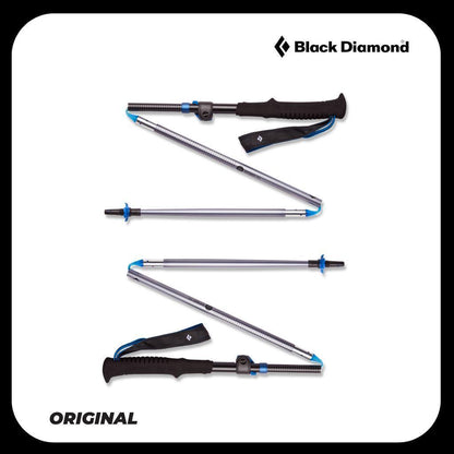 Black Diamond Distance FLZ Pewter (Aluminum) NEW - Running/Trekking Poles