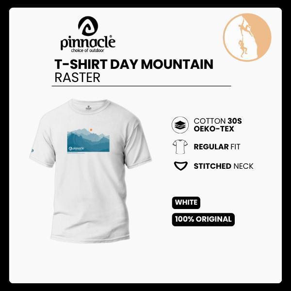 Pinnacle T- Shirt Mountain Raster White