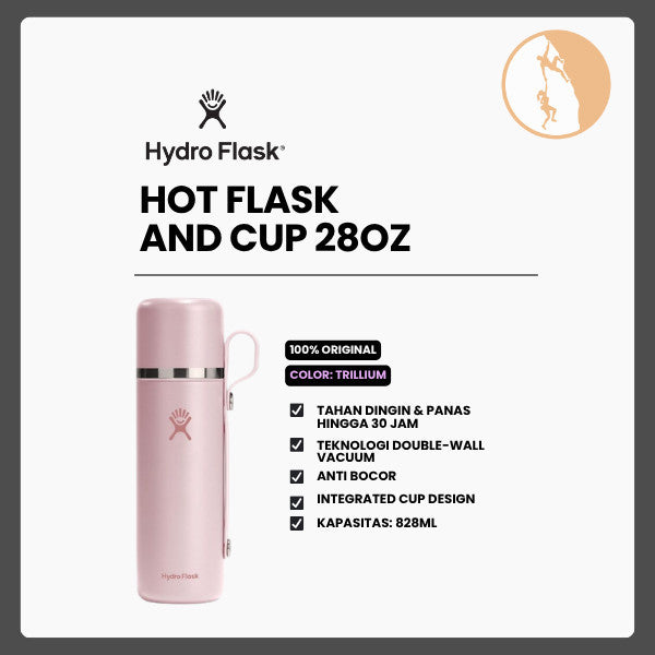 Botol Minum/Tumbler/Termos - Hydro Flask Hot Flask and Cup 28oz/828ml (Trillium)