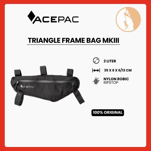 Tas Sepeda Acepac - Triangle Frame Bag MKIII Black