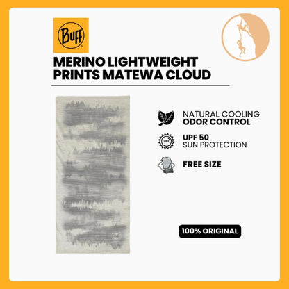 Buff Merino Lightweight Prints - Matewa Cloud