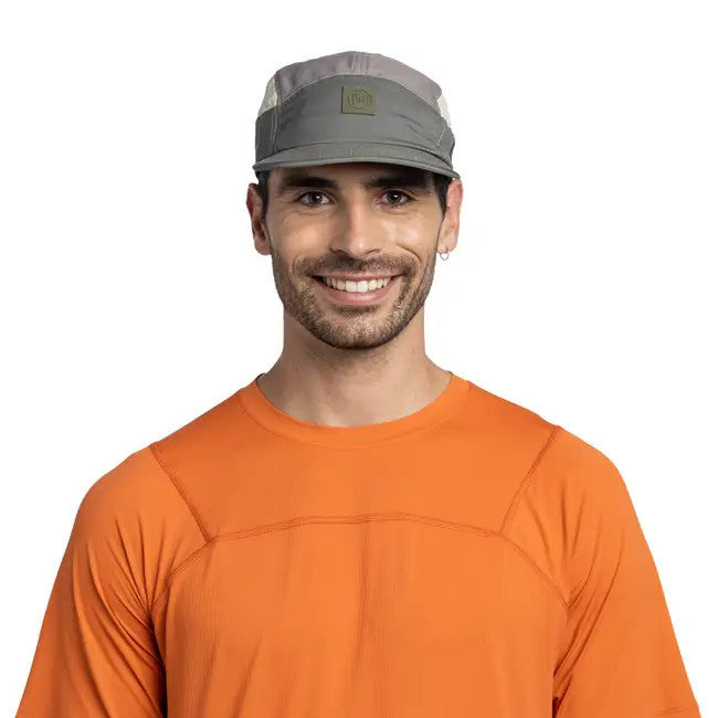 Buff 5 Panel Go Cap Domus Khaki - Topi Lari/Trail Running