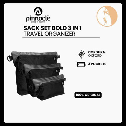 Pinnacle Sack Set Bold 3 in 1  - Travel Organizer