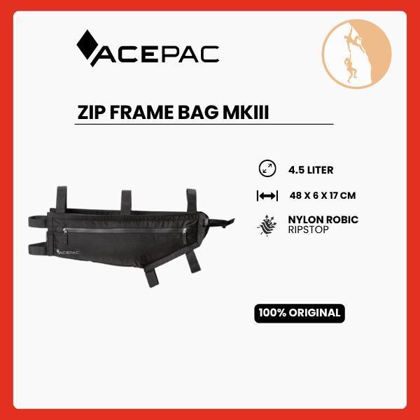 Tas Sepeda Acepac - Zip Frame Bag MKIII Black