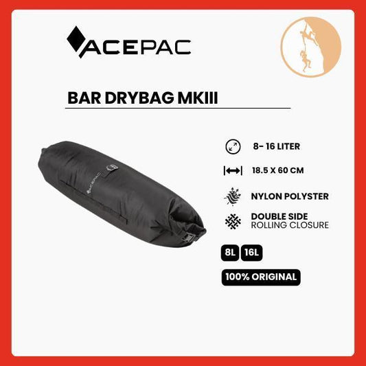 Tas Sepeda Acepac - Bar Drybag MKIII Black