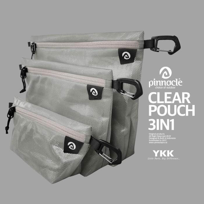 Pinnacle Clear Pouch (3 in 1) - Tas Aksesoris/Travel Organizer