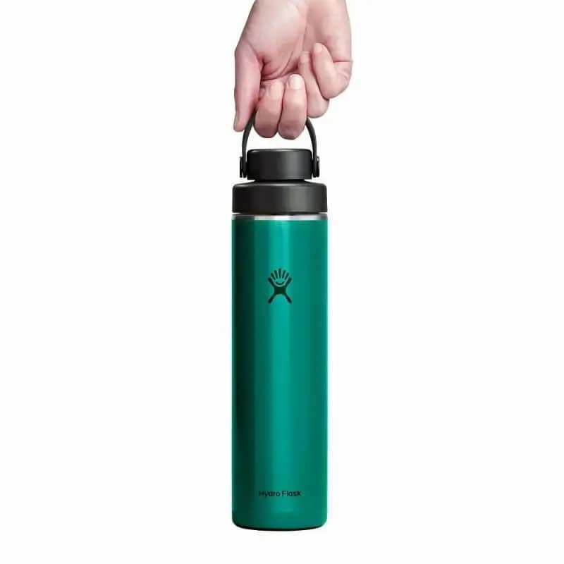Botol Minum/Tumbler Stainless Steel - Hydro Flask Lightweight Wide Flex Chug Cap 24oz/709ml (Emerald Green)