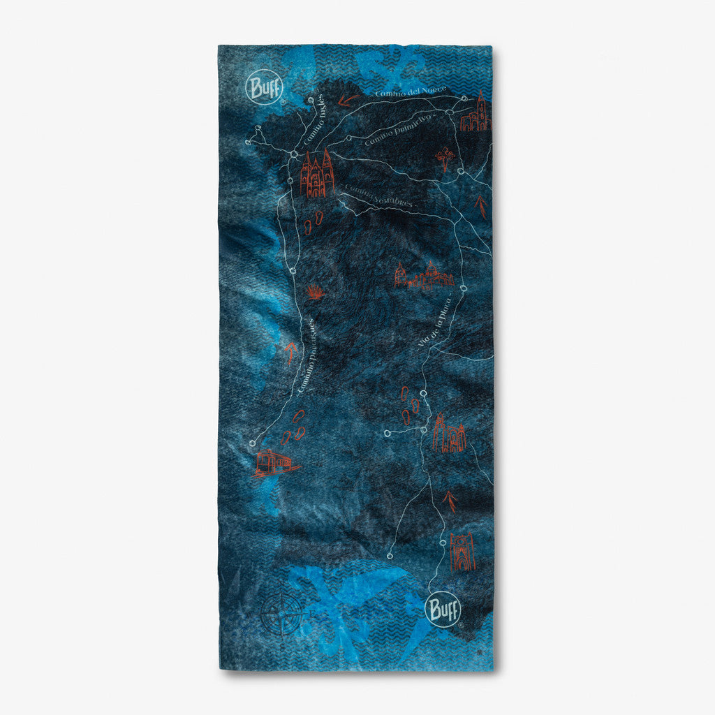 Buff CoolNet UV® Neckwear Camino de Santiago - Peninsula Denim