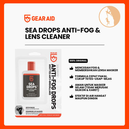Pembersih Lensa Selam - Gear Aid Sea Drops Anti-Fog & Lens Cleaner Gear Aid  (1.25 fl oz/37ml)