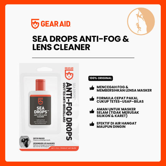 Pembersih Lensa Selam - Gear Aid Sea Drops Anti-Fog & Lens Cleaner Gear Aid  (1.25 fl oz/37ml)