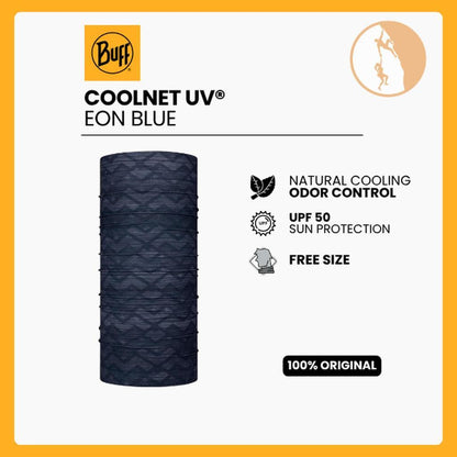 Bandana Masker Multifungsi - Buff Original Coolnet Uv Eon Blue