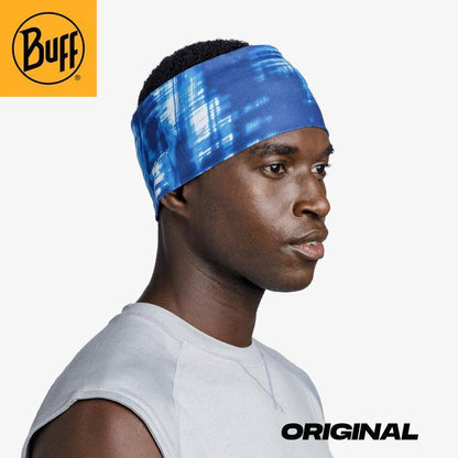 Buff Original Coolnet UV Wide Headband Attel Blue