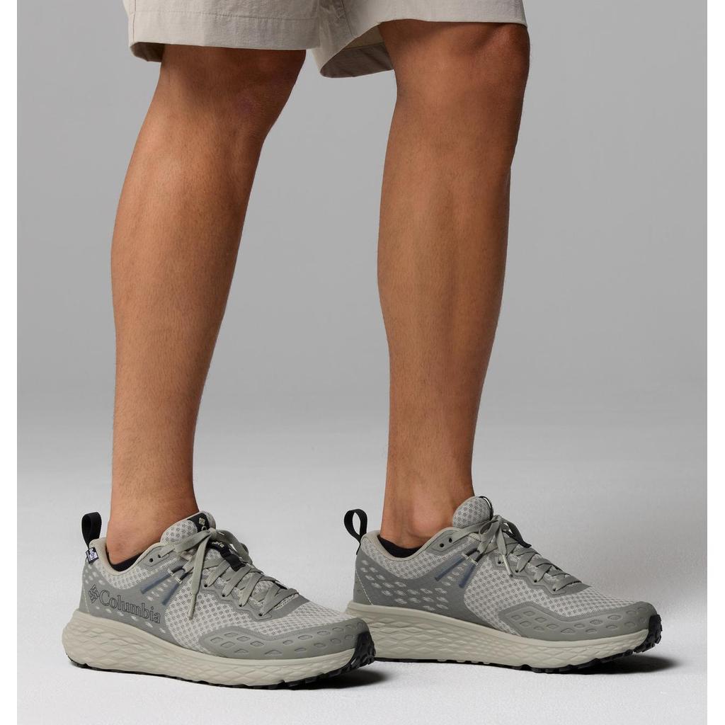 Sepatu Lari Trail Running Pria - Columbia Men's Konos™ TRS OutDry™ Shoe (Grey Green, Black)