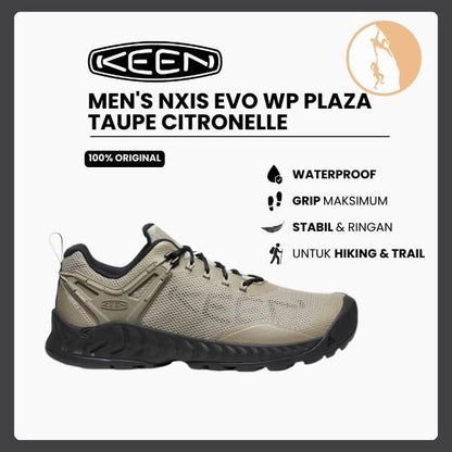 KEEN MEN - NXIS EVO WP PLAZA TAUPE/CITRONELLE M 10