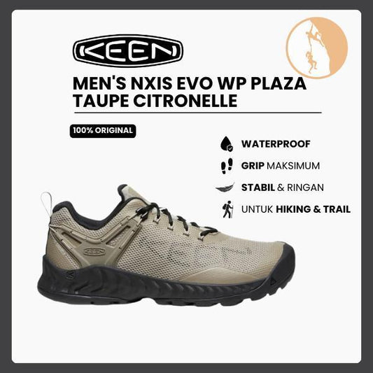 KEEN MEN - NXIS EVO WP PLAZA TAUPE/CITRONELLE M 10