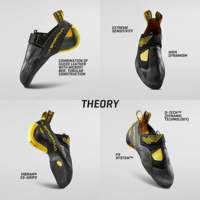 Sepatu Panjat Tebing / Climbing Shoes - La Sportiva Theory Black/Yellow